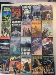 Big Science Fiction Lot of 65 MM Paperback Books Del Rey Rare OOP Listed L2