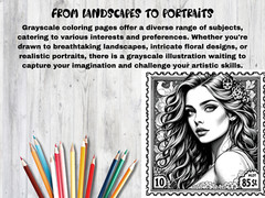 Adult Coloring Pages Antique Stamp Girls 500+ Printable Pages