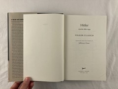Hitler Ascent (1889-1939) & Downfall (1939-1945) – Volker Ullrich 2 Vol Bio HCDJ