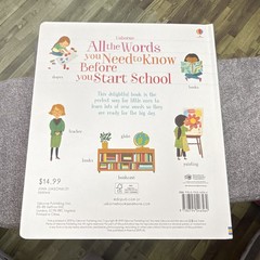 Usborne All the Words You Need to Know Before School BB Illus Ages 4-8