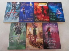 BIG Lot (7) CASEY DANIELS Books PEPPER MARTIN MYSTERY SERIES #1-7 NEAR COMPLETE