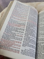 Holy Bible KJV 1970 National Bible Press White Bonded Leather Study Edition