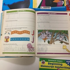 Alphabet Numbers Printing Practice Preschool Kindergarten 7 Activity Book Lot