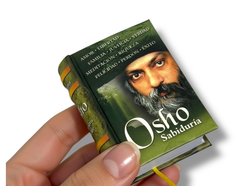 Osho Sabiduría in Spanish mini book hardcover 430 pages ribbed outer spine