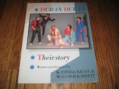 Duran Duran Their Story Book Kasper deGraff Malcolm Garrett 32 pages.