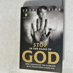 Stop, In the Name of God By Charlie Kirk 2025 Hardcover Book HC/DJ First Edition