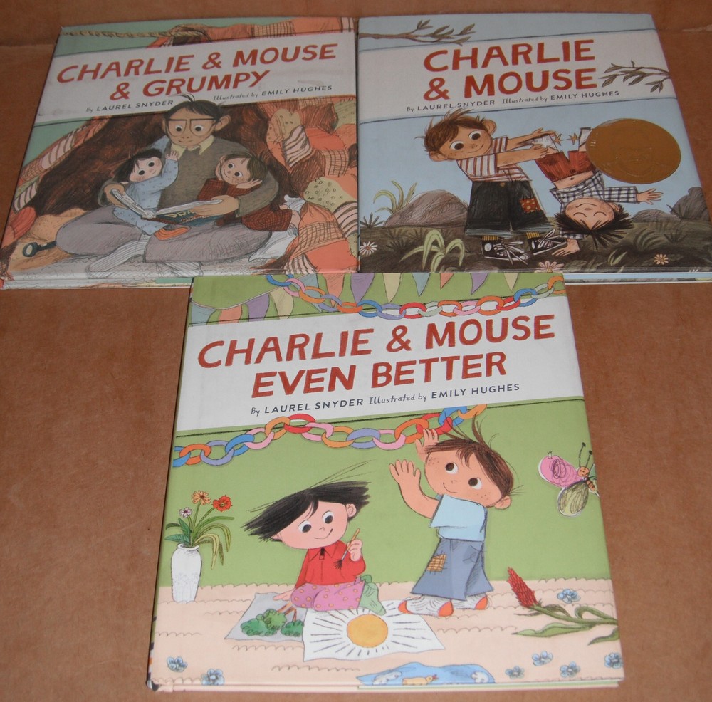 Charlie and Mouse Vol. 1,2,3 by Laurel Snyder, Emily Hughes Hardcover