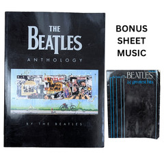 The Beatles Anthology 2002 First Edition Paperback Large Book + Sheet Music Book