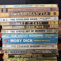 Lot~ 50 Vintage Pulp Paperbacks Crime Mystery Classic 1950s Pocket Cardinal Dell