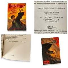 Harry Potter Deathly Hallows First Edition 759 Page Error Misprint HC DJ