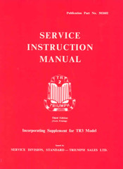 Triumph TR2 TR3 British Leyland Factory Service Instruction Manual
