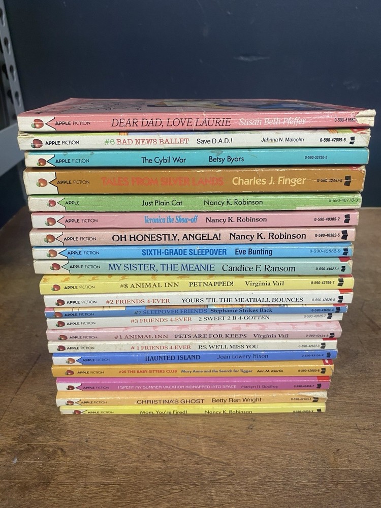 Apple Fiction Vintage Paperback Children & Young Adults Book Lot of 20