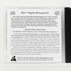 INCREASE CREATIVE ABILITY Self Hypnosis CD Dick Sutphen Guided Imagery intensify