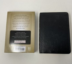 Holman KJV Large Print Compact Bible Black Premium Bonded Leather Red Letter