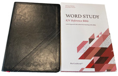 KJV Word Study Reference Bible Comfort Print Black Leather-Soft