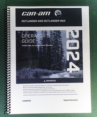 2024 Can-Am Outlander MAX 850 DPS Owner’s Manual: 276 Pages & Protective Covers