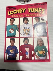 UNUSED Vintage 1993 Looney Tunes Iron-On Transfer Book Leisure Arts Unused Cool!