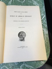 BUREAU OF AMERICAN ETHNOLOGY 32nd Annual Report 1910-11 HB Smithsonian seneca