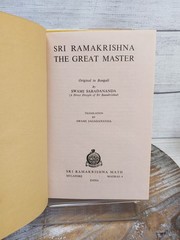 Sri Ramakrishna The Great Master Vol 1 & 2 by Swami Saradananda HCDJ 5th Ed 1978