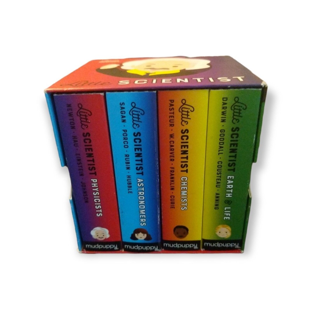 Mudpuppy Little Scientist 4 Board Book Box Set Ages 4 to 8