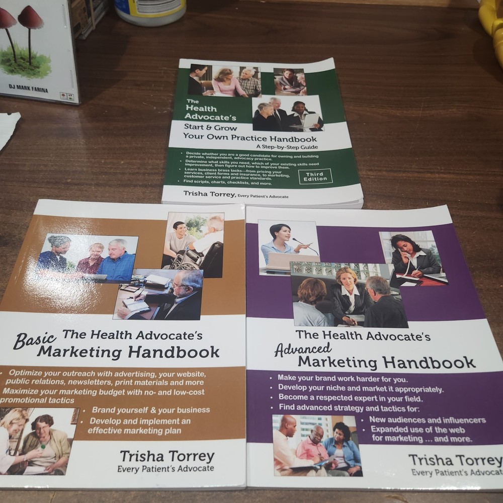 Health Advocate’s Start and Grow Your Own Practice Handbook & Marketing Lot of 3