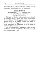 Homemade Ice Cream And Candy Cook Book „1908” 108 Pages