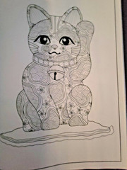 Cat Coloring -32 Spring-Inspired Designs-Relaxing & Inspirational Adult Coloring