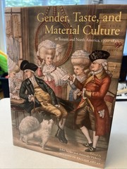 Gender Taste and Material Culture in Britain & North America ART HISTORY