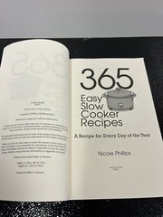365 Easy Slow Cooker Recipes Paper Back By Nicole Philips