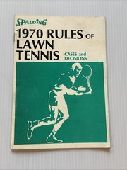 1970 Spalding Rules of Lawn Tennis Cases and Decisions Booklet 4.5″ x 6.5″ USLTA