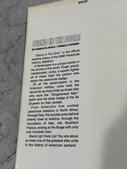 Stand in the Door: The Wartime History of the Elite 509th Parachute…1st Ed. HC