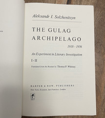 The Gulag Archipelago Complete 3 Vol Set 1st Edition Harper & Row Solzhenitsyn