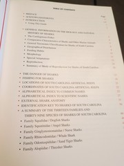 2004 SHARKS OF SOUTH CAROLINA BOOK by CHARLES H. FARMER, III, 144 PAGES