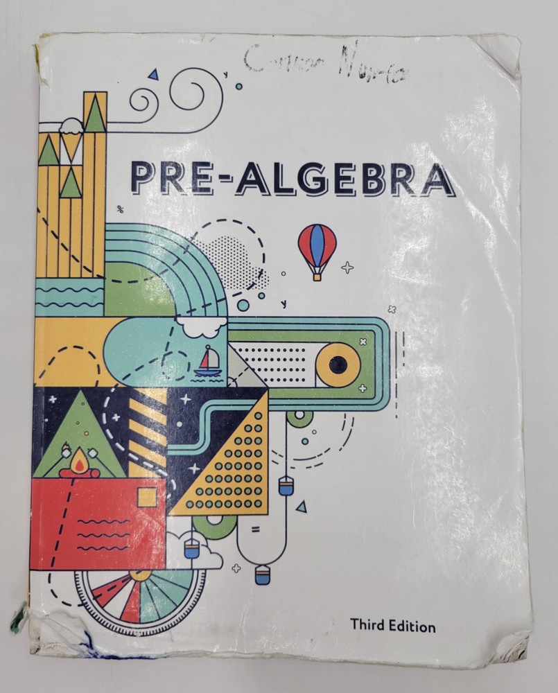 BJU Press Pre-Algebra Student Edition Third 3rd Edition 525089 Paperback 2023