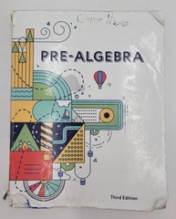 BJU Press Pre-Algebra Student Edition Third 3rd Edition 525089 Paperback 2023