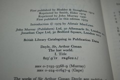 The Lost World by Sir Arthur Conan Doyle(1979 Alistar Maclean Edition/1st Print)