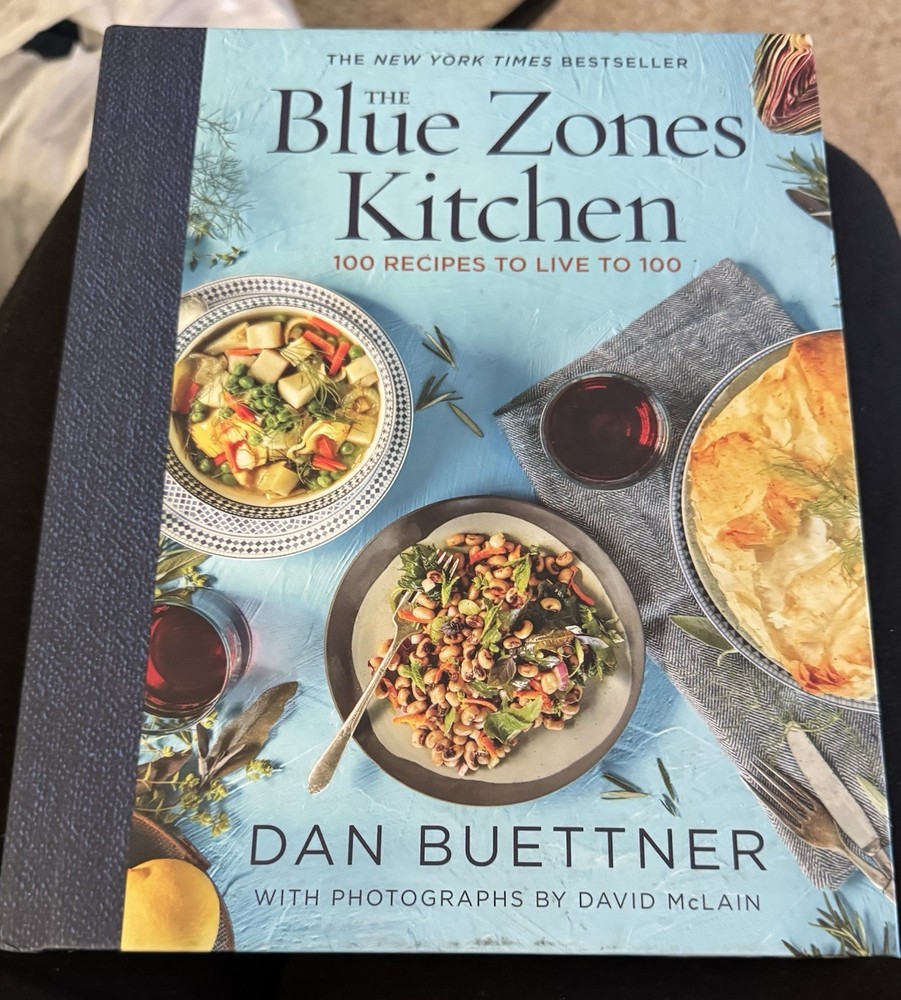 The Blue Zones Kitchen Hardcover by Dan Buettner Cookbook Mint condition