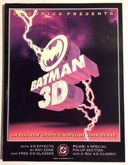 BATMAN 3-D~GRAPHIC NOVEL~John Byrne~With 3D Glasses~VINTAGE 1990~1ST PRINT~New