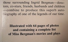 Ingrid Bergman : My Story by Alan Burgess and Ingrid Bergman (1980, Hardcover)