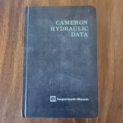 Cameron Hydraulic Data Westaway Loomis 1977 15th Edition Ingersoll-Rand