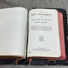 Holy Bible KJV With Helps Pronouncing Nelson 1930’s Black Face Type Color Maps