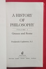 A HISTORY of PHILOSOPHY Frederick Copleston Vol 1-10 SET LOT but Mixed edition