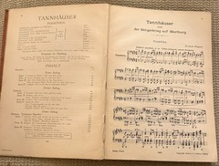 WAGNER: Tannhauser – Vocal Score (Peters 1914) F. Schorr (inscribed)