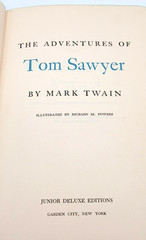 VTG Tom Sawyer Mark Twain Junior Deluxe Edition Hardcover1956 Illustrated
