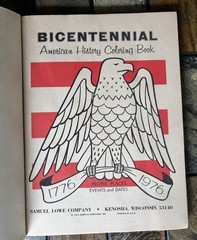 Vintage 1970’S BICENTENNIAL 1776 – 1976 AMERICAN HISTORY COLORING BOOK unused