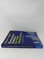 Elementary Statistics for Public Administration And Applied Perspective
