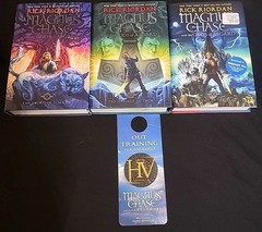 Magnus Chase and the Gods of Asgard 1-3 Book Collection Set Lot Rick Riordan HC