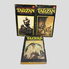 TARZAN Burroughs Ballantine Paperback Book Lot Of 11 1970s Vtg READ