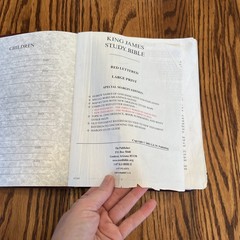 2001 Word Of God KJV Special Margin Edition Bible Red Letter OT NT