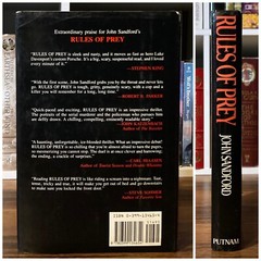 Rules of Prey – John Sandford (1st edition 2nd print) G.P. Putnam’s Sons, 1989
